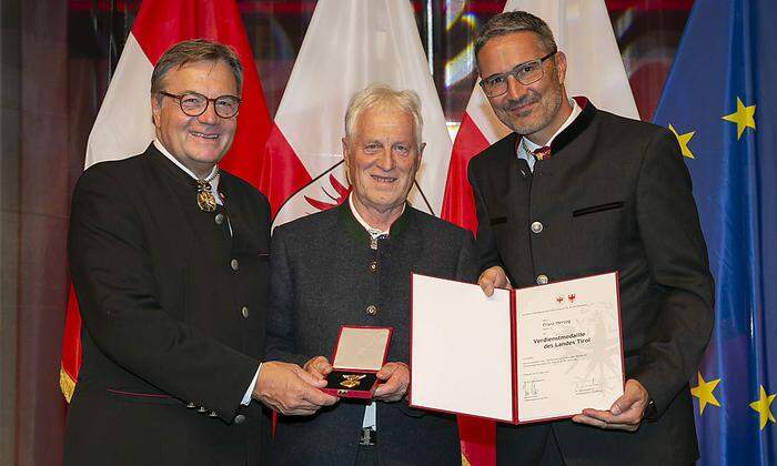 Landeshauptmann Günther Platter, Franz Herzog und Arno Kompatscher