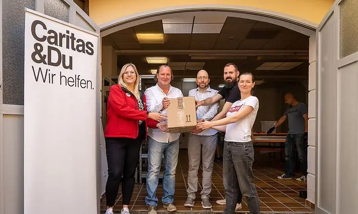 Die neue Sachspendenannahmestelle der Caritas im Salzburger Hof in Klagenfurt