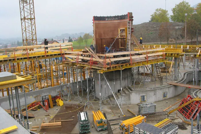 Ein Blick auf die Baustelle.