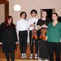 Daniel Moser, Margareta Ferenk-Petric, Fran und Tin Sajinovic, Sophia Brunner, Veronika Mayer und Bruno Strobl (von links)