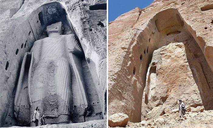 2001 zerstörten die Taliban die Buddha-Statuen von Bamiyan