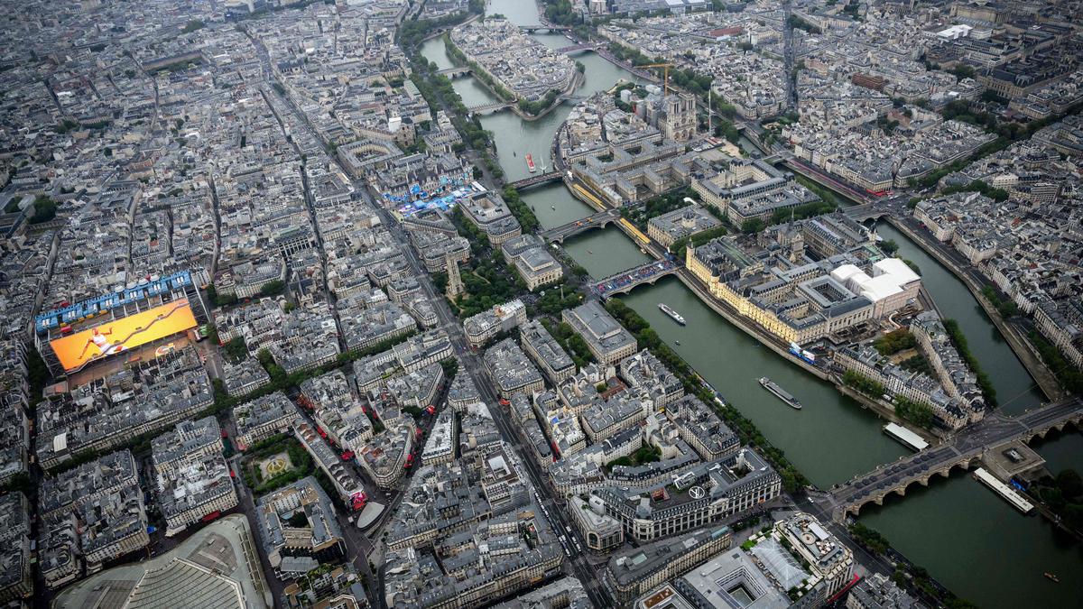 Blick auf die Notre-Dame Kathedrale in Paris