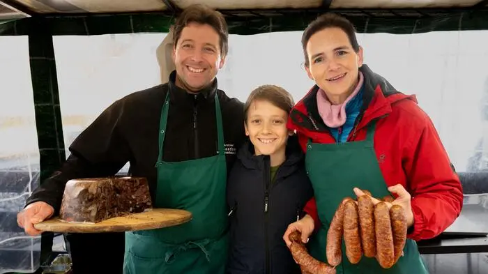 Stefan und Petra Weratschnig freuten sich über reges Treiben am heutigen Palmsamstag
