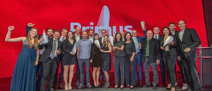 Die Preisträgerinnen und Preisträger bei der letzten steirischen Primus-Gala im Grazer Mumuth