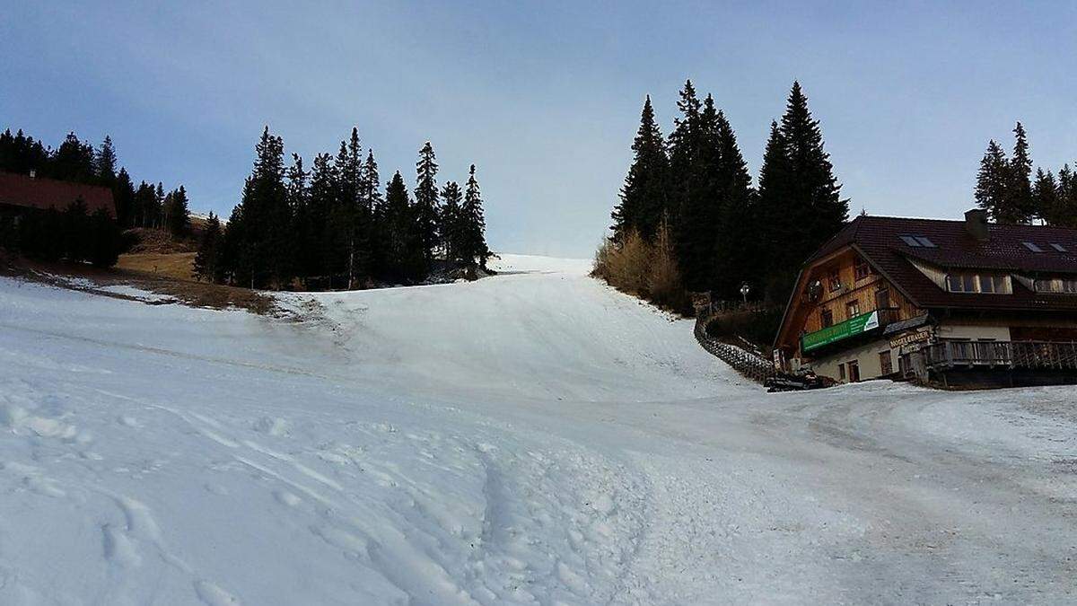 Auf dem Klippitztörl wurde eifrig beschneit