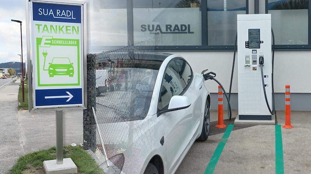 Die neue E-Tankstelle in St. Andrä 