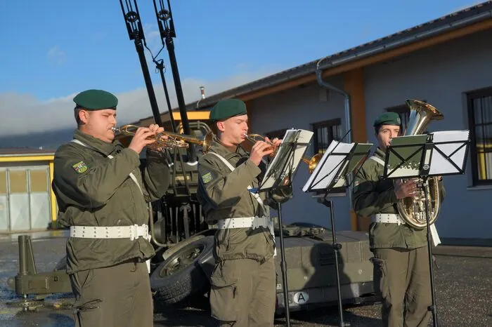 Musikalisch umrahmt wurde die Angelobung von einem Bläserquartett der Militärmusik Steiermark.