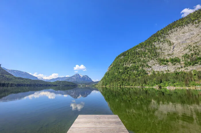 Der Ausblick von Mateschitz' Anwesen Richtung Altaussee