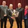 Finanzreferentin Marija Maric, 1. Vizebürgermeister Alfred Zaruba, Bezirkshauptfrau Elke Schunter-Angerer, Bürgermeister Klaus Strein, 2. Vizebürgermeisterin Gerda Minauf, Stadtrat Bernd Frohnwieser (v.l.)