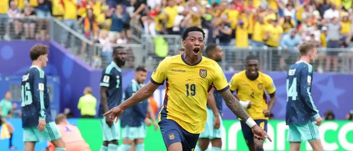 Gonzalo Plata erzielte für Ecuador das 2:1 gegen Deutschland