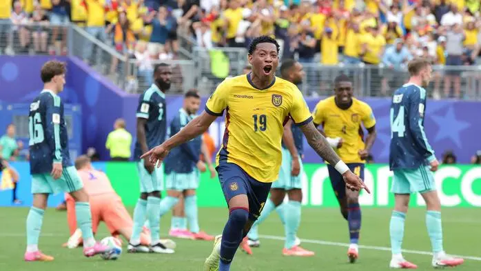 Gonzalo Plata erzielte für Ecuador das 2:1 gegen Deutschland