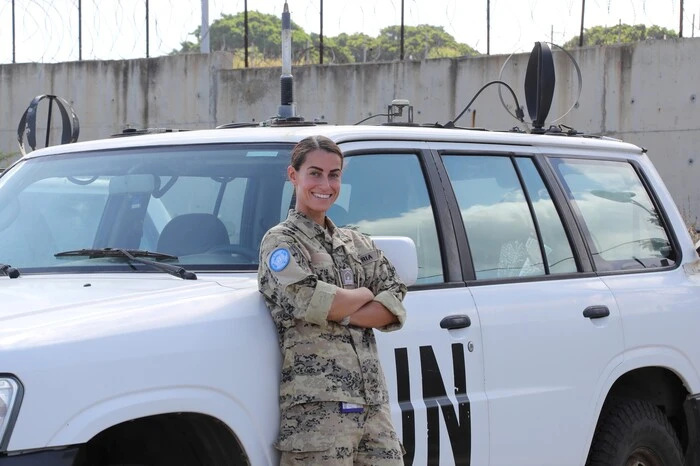 Unteroffizierin Christina Posch (33) war 2017 das erste Mal im Libanon. Heute leitet sie die Hauptkanzlei des Kontingents. 