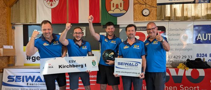 Mit einem Sieg gegen den ESV Breitenbach/Tirol sicherten sich Martin Wacker, Oliver Fröhlich, Daniel Stenitzer, Klemens Scheucher und Josef Krusch die Möglichkeit, um den Aufstieg in die Staatsliga zuspielen