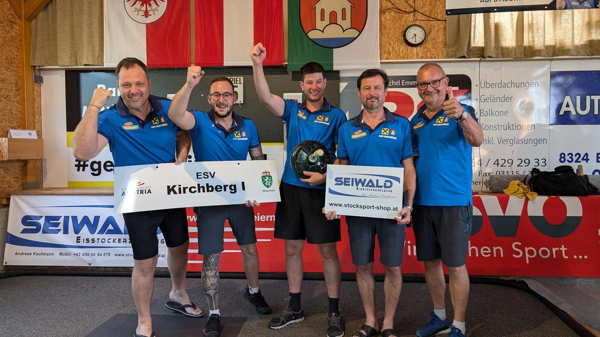 Mit einem Sieg gegen den ESV Breitenbach/Tirol sicherten sich Martin Wacker, Oliver Fröhlich, Daniel Stenitzer, Klemens Scheucher und Josef Krusch die Möglichkeit, um den Aufstieg in die Staatsliga zuspielen