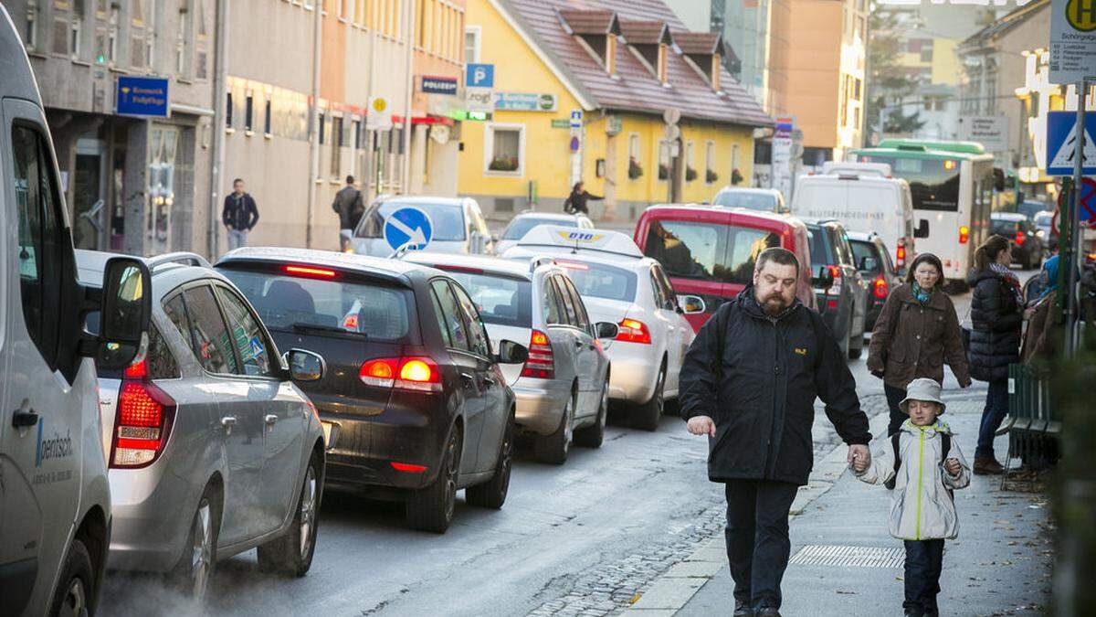 Stau im Osten von Graz