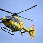 Per Rettungshubschrauber wurde das Unfallopfer ins Krankenhaus gebracht