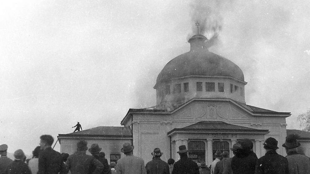 Auch in Graz brannten in der Reichspogromnacht jüdische Einrichtungen 