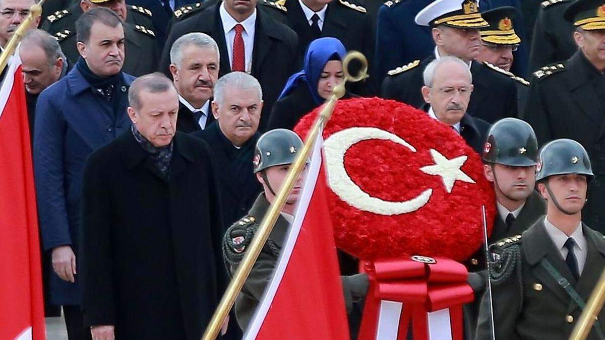 Erdogan bei der Atatürk-Gedenkfeier