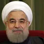 Zufrieden. Präsident Hassan Rouhani