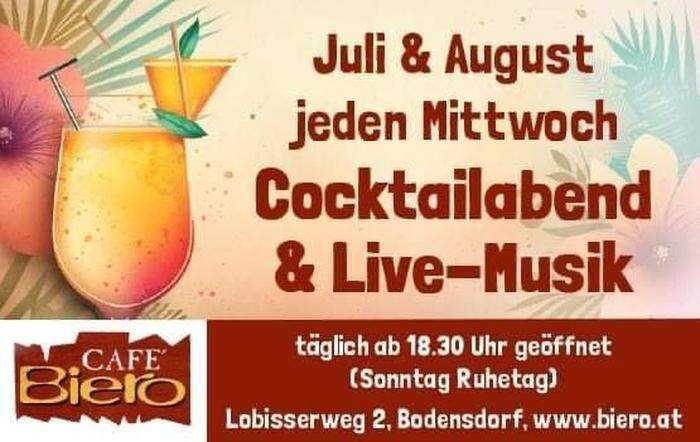 Cocktailabende im Sommer