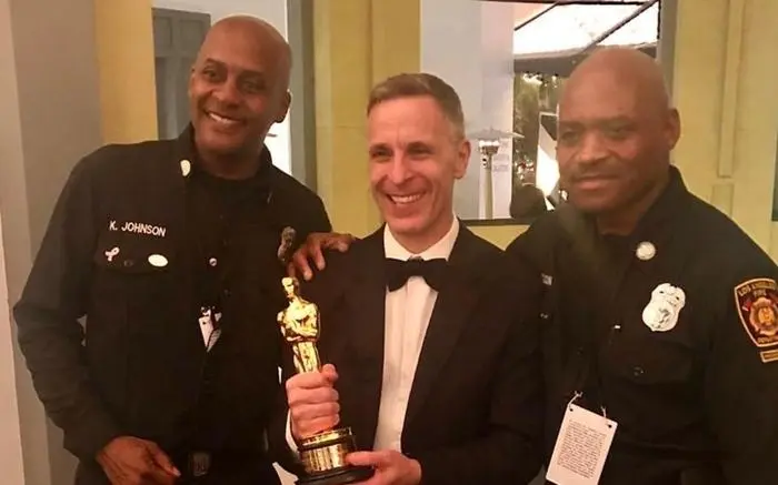 Chris Burdon mit seinem normalerweise gut bewachten Oscar