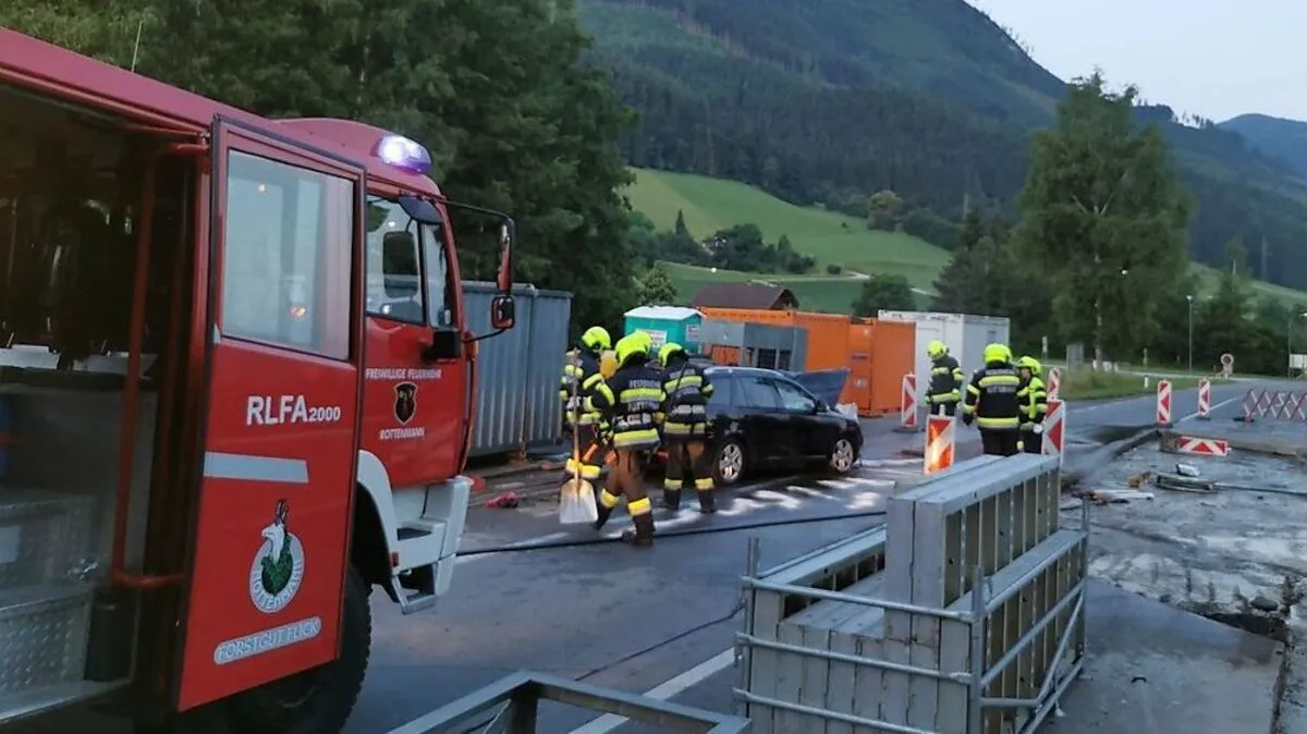 Frühmorgens musste die Feuerwehr ausrücken