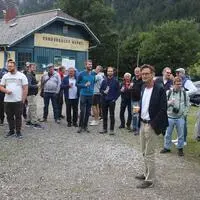Reini Schenkermaier erzählte bei der jüngsten Themenfahrt der Erzbergbahn vom Bierbrauen