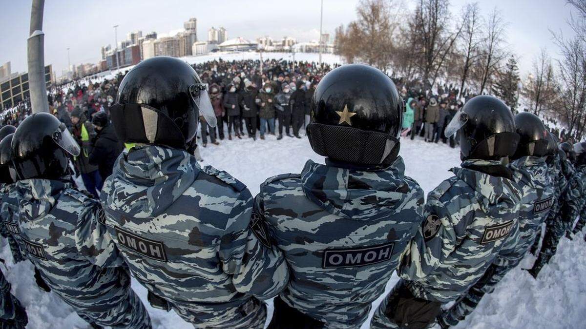 Proteste in ganz Russland 