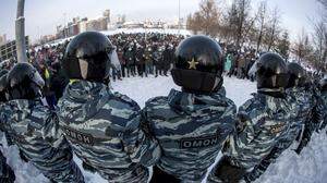 Proteste in ganz Russland 