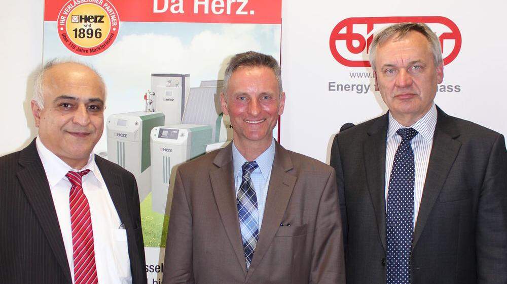 Morteza Fesharaki, Johannes Binder und Gerhard Glinzerer (von links) 