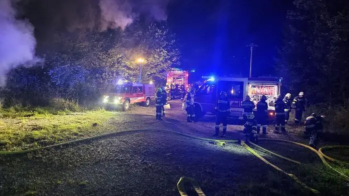 42 Mitglieder von drei Feuerwehren waren vor Ort