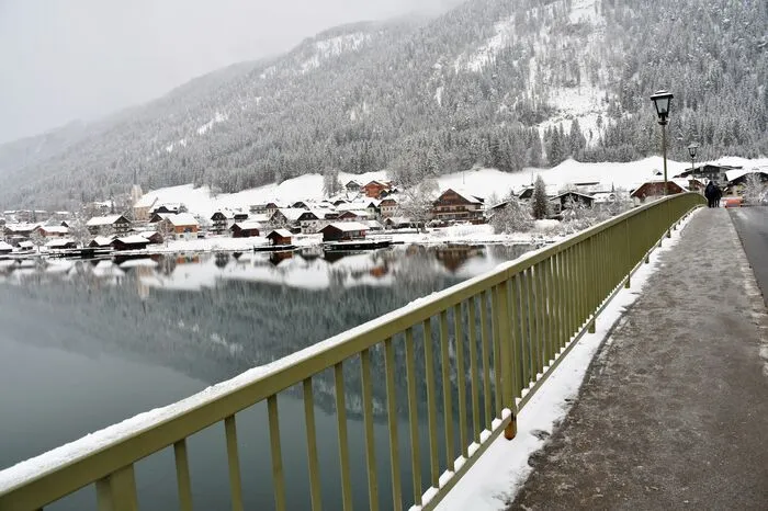 Im Bereich Techendorfer Brücke ist von Eis aber noch keine Spur.