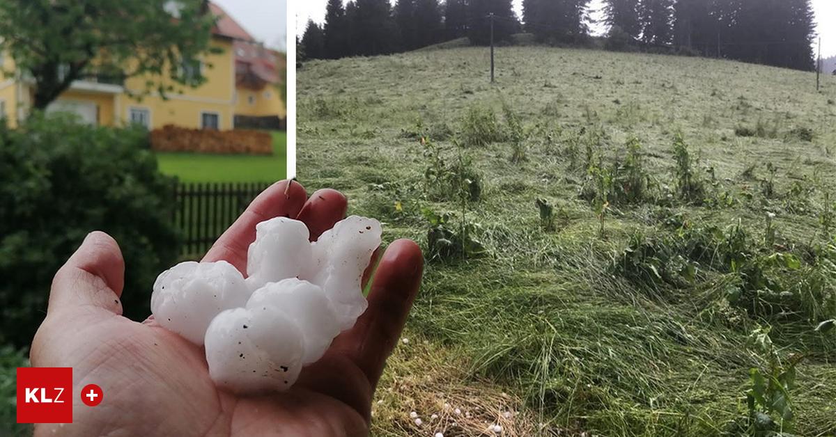 "Sind ausgeliefert" Hohe Schadenssumme nach dem Hagelschlag im Bezirk