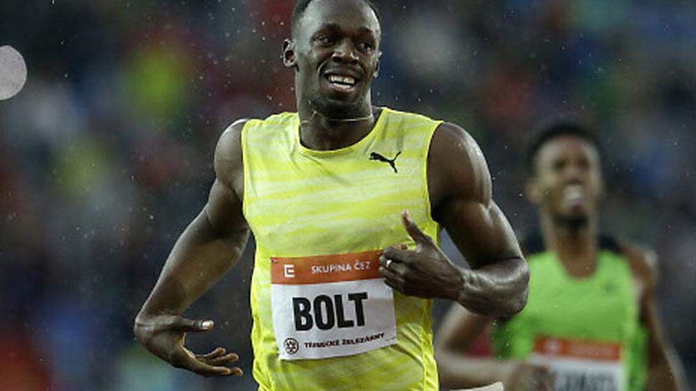 Vom Regen gebremst: Usain Bolt