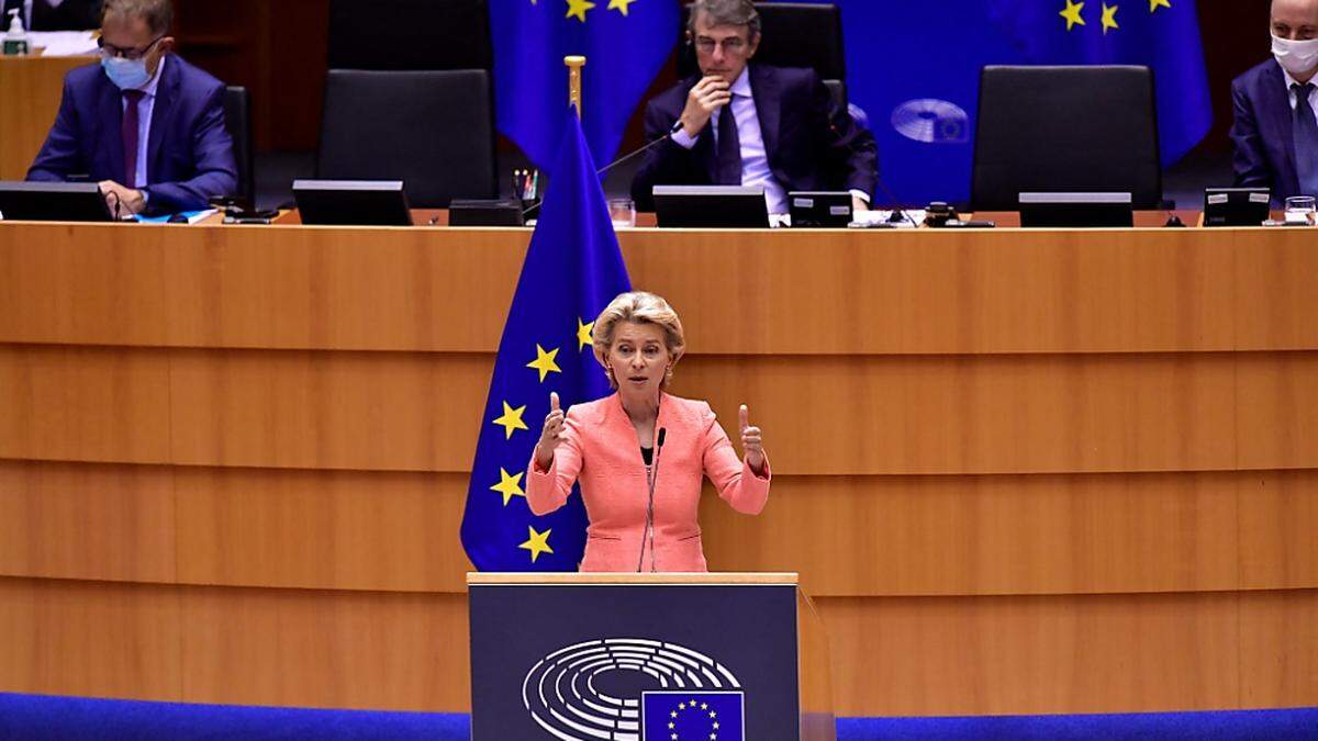 Von der Leyen hält zum zweiten Mal ihre Rede zur Lage der Europäischen Union 