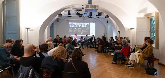 Graz am 06.05.2025, Kulturland Retten, Diskussion, GrazMuseum, Kornhäusl, Baumhackl