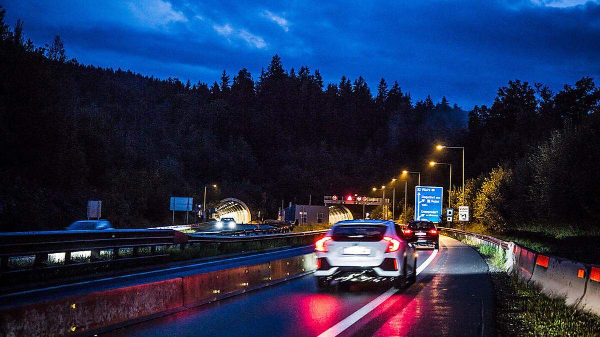 Alle drei Tunnel der Nordumfahrung Klagenfurt sind nachts gesperrt