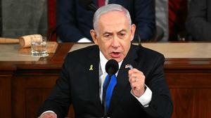 Der israelische Premier-Minister Benjamin Netanjahu hielt eine Rede vor dem US-Kongress