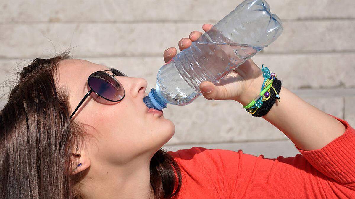 Ab 30 Grad steigt der Absatz von Mineralwasser