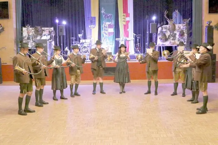 Für die Eröffnung sorgte die Jagdhornbläsergruppe Althofen/Guttaring unter Hornmeister Walter Bergmeister.