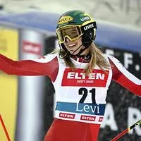 Katharina Liensberger ist wieder da: Gleich zum Auftakt in Levi fuhr die Vorarlbergerin zum 15. Podestplatz ihrer Karriere 