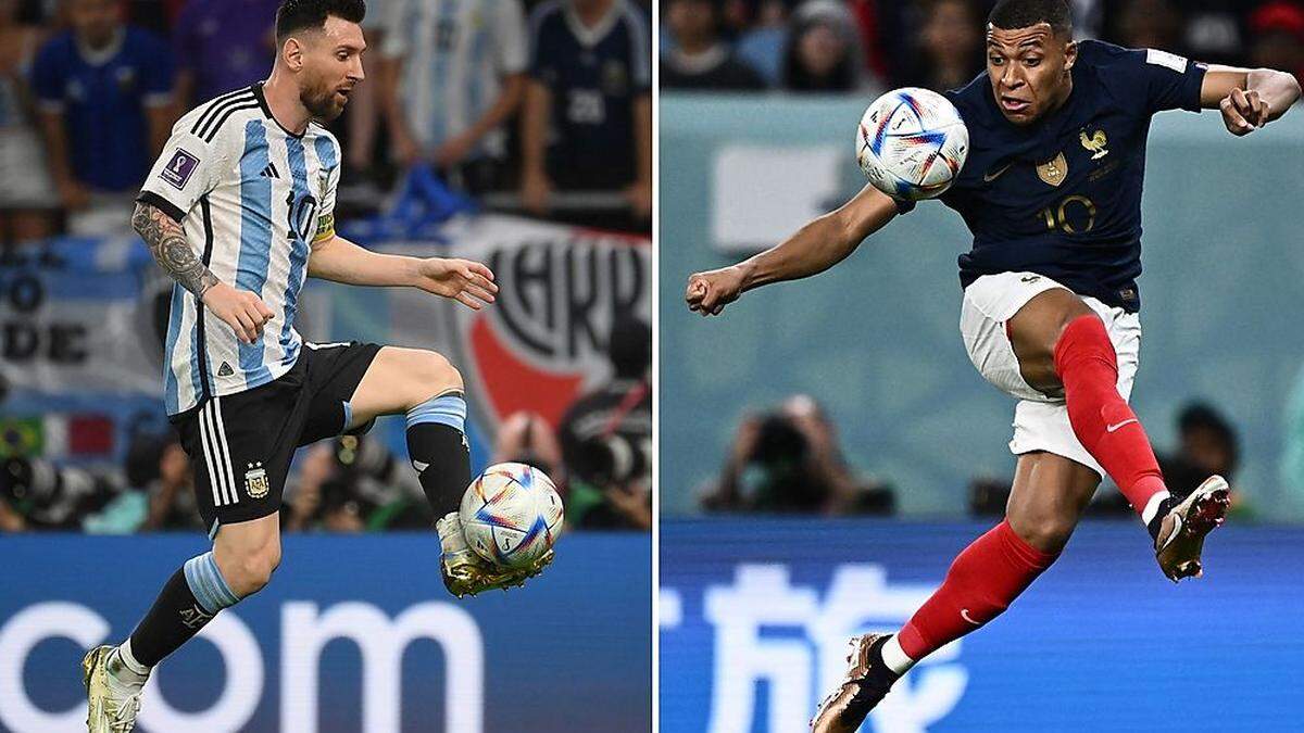 Argentinien gegen Frankreich ist auch ein Duell Lionel Messi gegen Kylian Mbappe