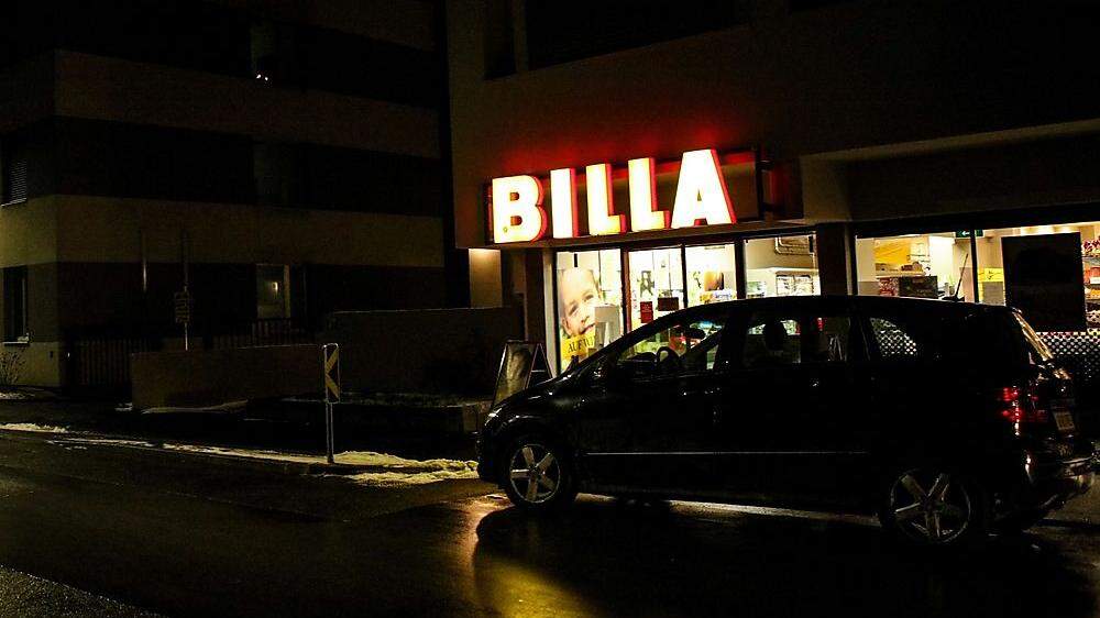 Die Billa-Filiale in der Grazer Körblergasse wurde am Donnerstag überfallen 