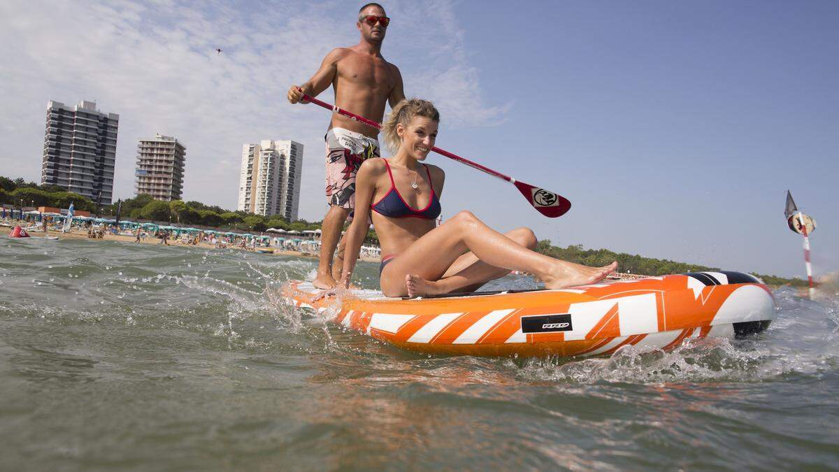 Fitness und Sport am Strand sind in Lignano Sabbiadoro kein Problem