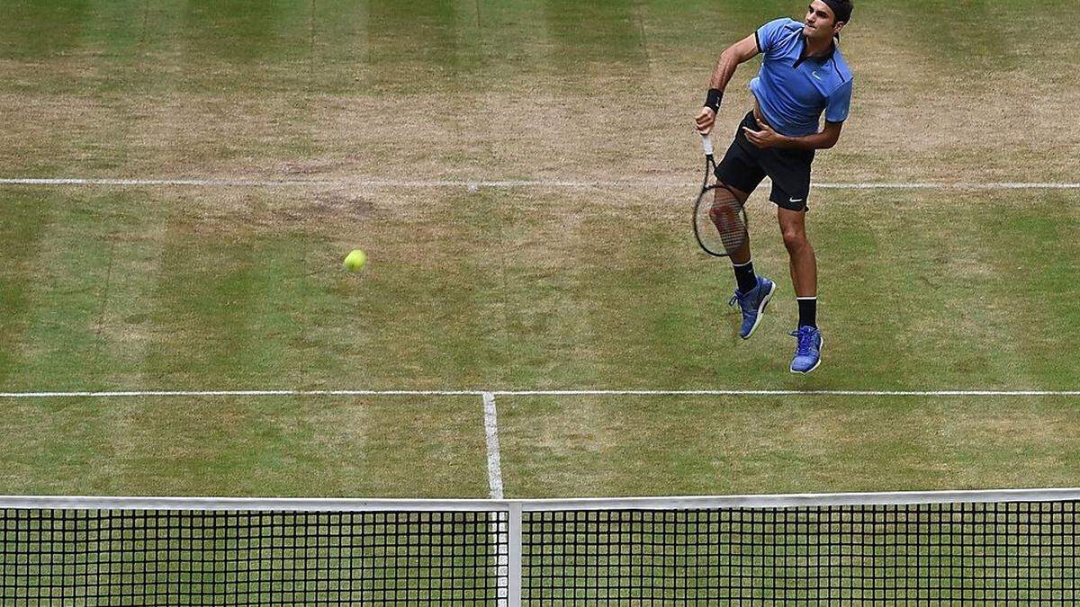 Roger Federer steht im Finale von Halle