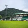 LEOBEN,AUSTRIA,25.MAY.24 - SOCCER - ADMIRAL 2. Liga, DSV Leoben vs SK Sturm Graz II. Image shows an overview of Monte Schlacko arena.
Photo: GEPA pictures/ Manuel Binder