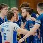 HARTBERG,AUSTRIA,29.MAR.25 - VOLLEYBALL - AVL, Austrian Volley League, TSV Hartberg vs SK Aich/Dob. Image shows the team of Hartberg.
Photo: GEPA pictures/ Alexander Solc