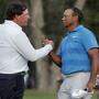 Tiger Woods und Phil Mickelson teilen bald das Green