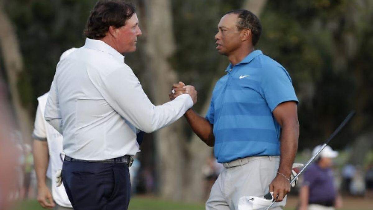 Tiger Woods und Phil Mickelson teilen bald das Green