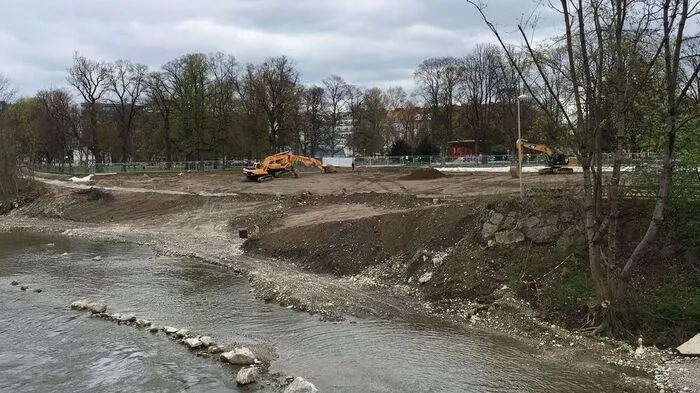 Blick auf die werdende Augartenbucht